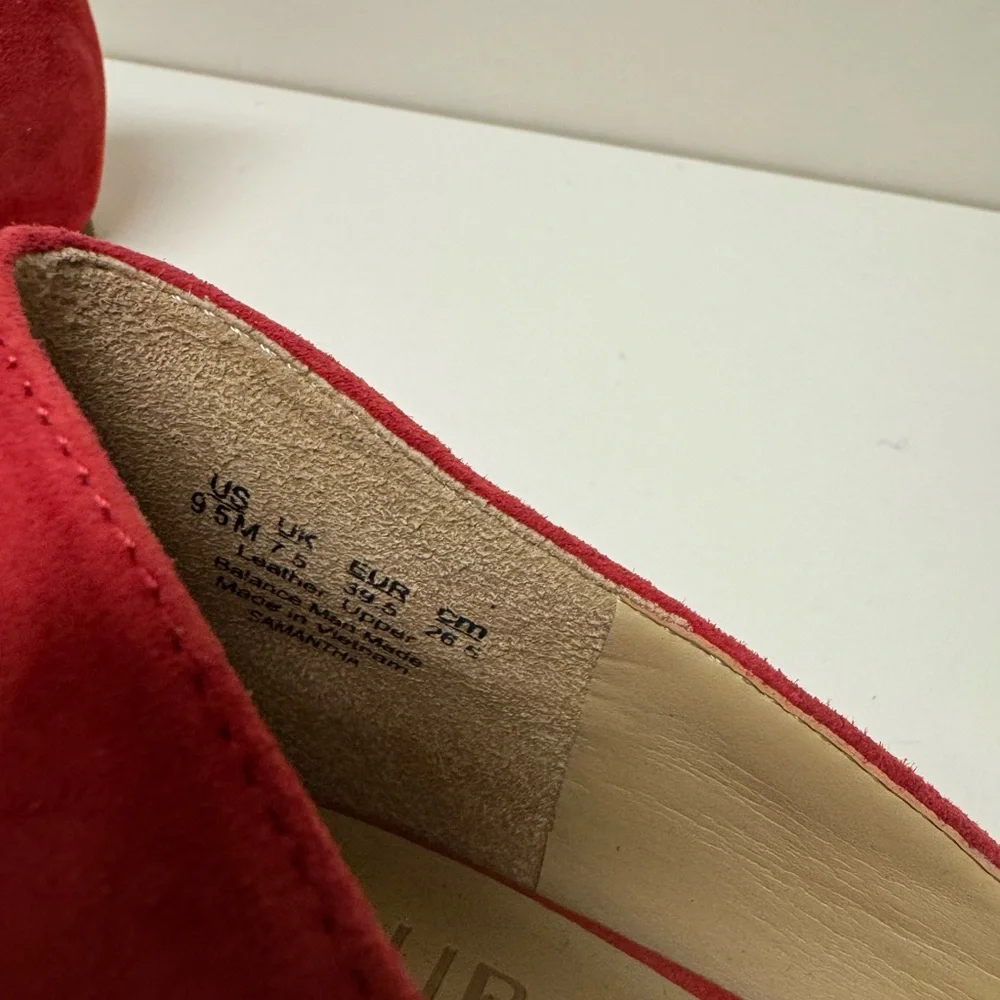 Naturalizer Red Suede Flats | size 9.5 - Picture 5 of 11